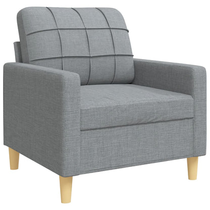 3 pcs sofa set with cushions dark grey fabric