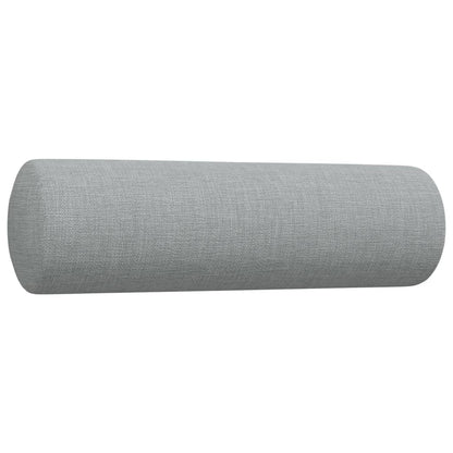 3 pcs sofa set with cushions dark grey fabric