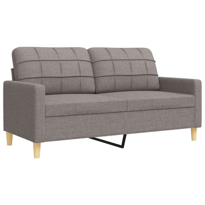 4 pcs conjunto de sofás c/ almofadas/apoio pés tecido