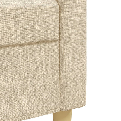 2 pcs conjunto de sofás tecido cor creme