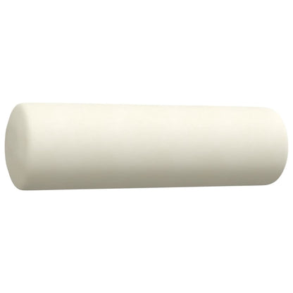 4 pcs conjunto de sofás com almofadões e rolos veludo creme