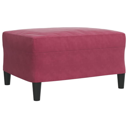 4pcs conjunto sofás c/ almofadões e rolos veludo vermelho tinto
