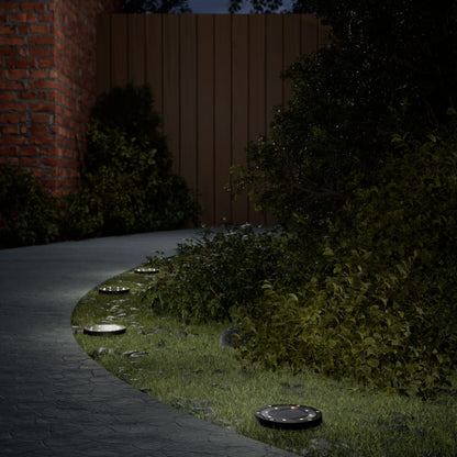 Luzes solares para exterior com espigões 4 pcs branco quente