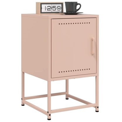 Mesa de cabeceira 36x39x60,5 cm aço rosa