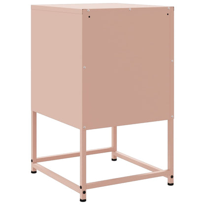 Mesa de cabeceira 36x39x60,5 cm aço rosa