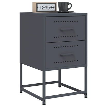 Bedside table 36x39x60.5 cm anthracite steel