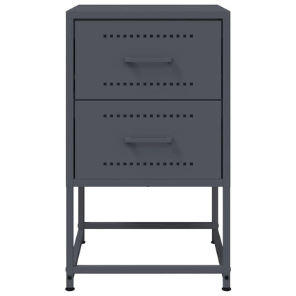 Bedside table 36x39x60.5 cm anthracite steel