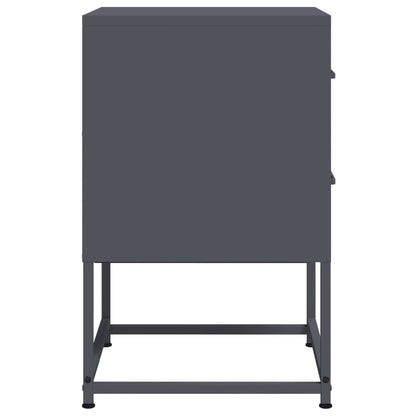 Bedside table 36x39x60.5 cm anthracite steel