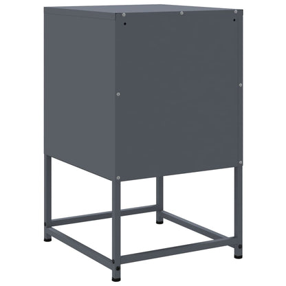Bedside table 36x39x60.5 cm anthracite steel