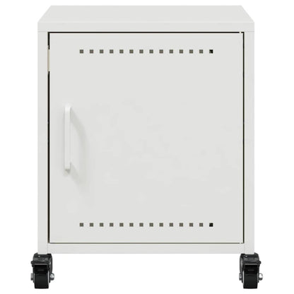 Mesa de cabeceira 36x39x43,5 cm aço branco