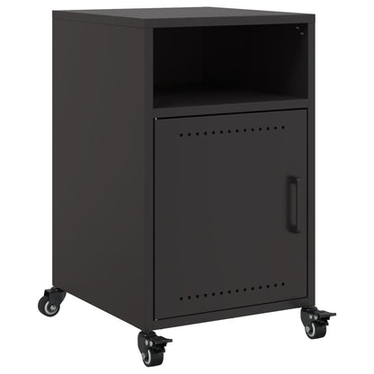 Mesas de cabeceira 2 pcs 36x39x59 cm aço preto
