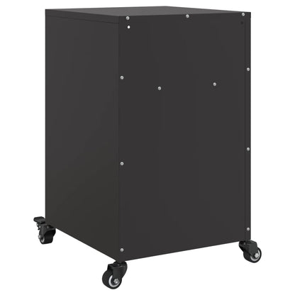 Mesas de cabeceira 2 pcs 36x39x59 cm aço preto
