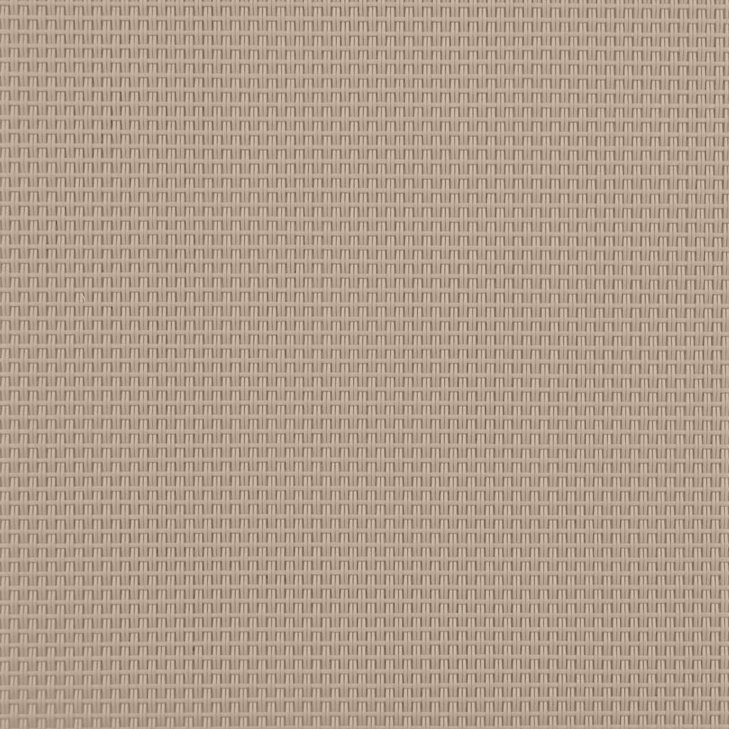 Solid acacia and grey-brown textilene sun lounger