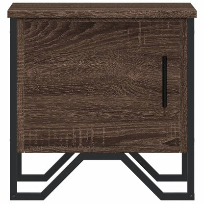 Mesa de cabeceira 40x30x40 cm contraplacado carvalho castanho