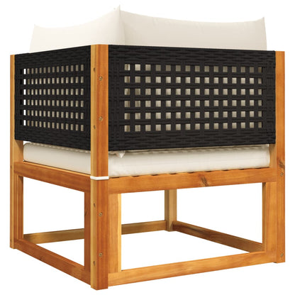 7 pcs garden sofa set with cushions solid acacia wood