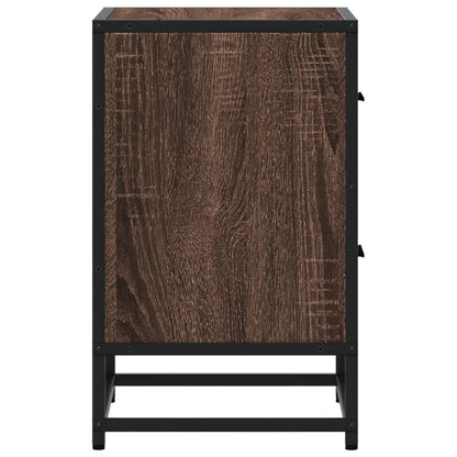 Mesa de cabeceira 40x31x50 cm deriv. madeira carvalho castanho