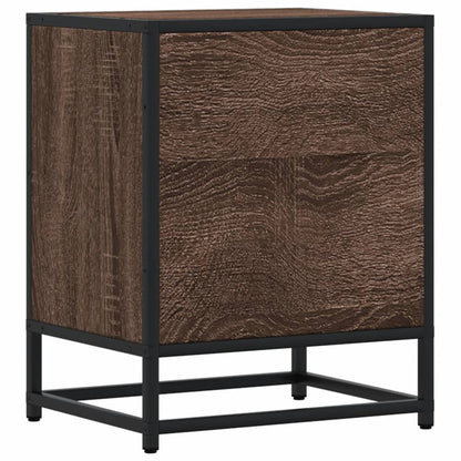 Mesa de cabeceira 40x31x50 cm deriv. madeira carvalho castanho