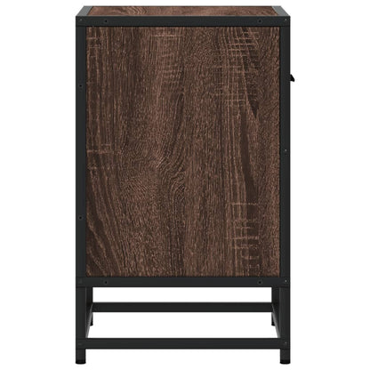Bedside table 40x31x50 cm derived from brown oak wood