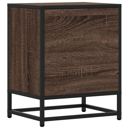 Bedside table 40x31x50 cm derived from brown oak wood
