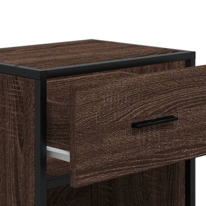 Bedside table 40x31x50 cm derived from brown oak wood