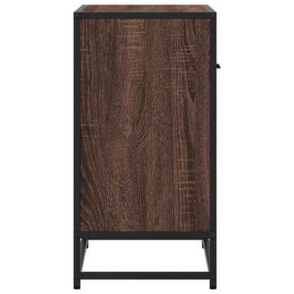 Mesa cabeceira carvalho castanho 60x31x60 cm madeira trabalhada