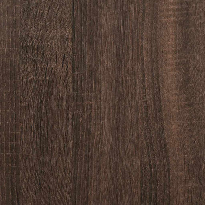 Mesa cabeceira carvalho castanho 60x31x60 cm madeira trabalhada