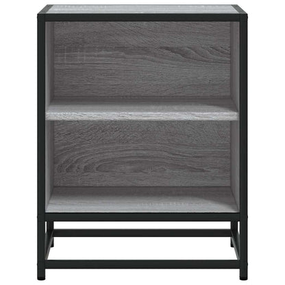 Mesas de cabeceira 2 pcs sonoma cinzento 40x31x50 cm madeira