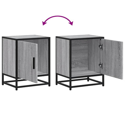 Mesas de cabeceira 2 pcs sonoma cinzento 40x31x50 cm madeira