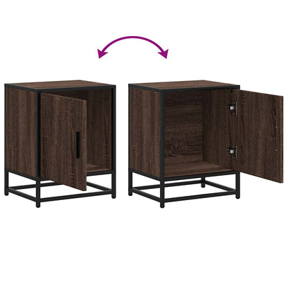 Mesas de cabeceira 2 pcs carvalho castanho 40x31x50 cm