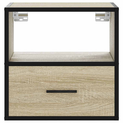 Mesa de cabeceira de parede 40x31x39,5 cm carvalho sonoma
