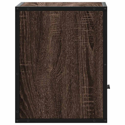 Mesa de cabeceira de parede 40x31x39,5 cm carvalho castanho