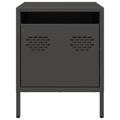 Mesa de cabeceira 35x39x43,5 cm aço preto