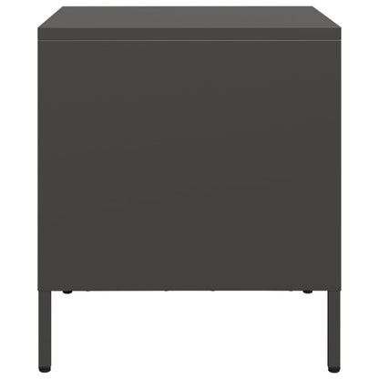 Bedside tables 2 pcs 35x39x43.5 cm black steel