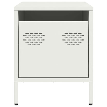 Mesa de cabeceira 35x39x43,5 cm aço branco