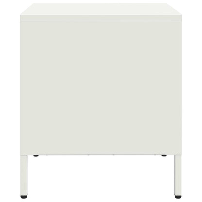 Mesa de cabeceira 35x39x43,5 cm aço branco