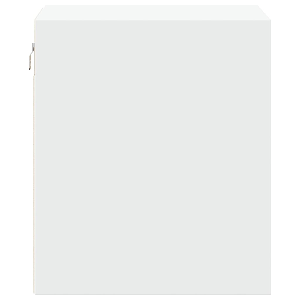 Mesa de cabeceira de parede com luzes LED branco