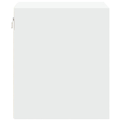 Mesa de cabeceira de parede com luzes LED branco