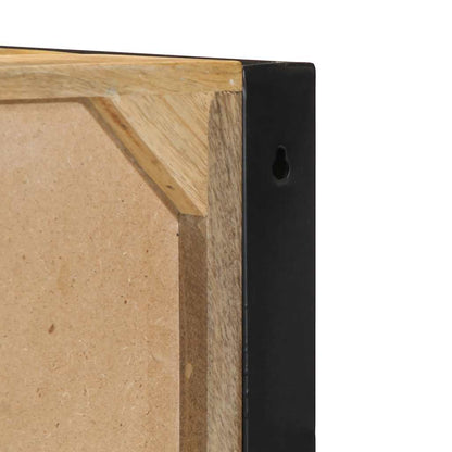 Bedside table 40x35x40 cm solid rough mango wood