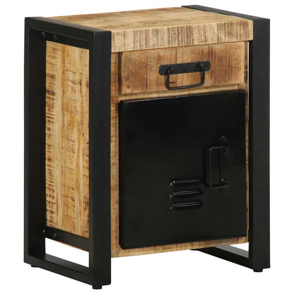 2-piece solid mango wood bedside tables