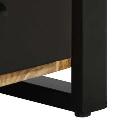 2-piece solid mango wood bedside tables