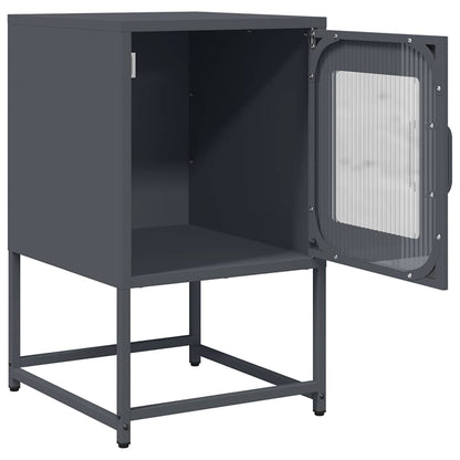 Mesa de cabeceira 36x39x60,5 cm aço laminado a frio antracite