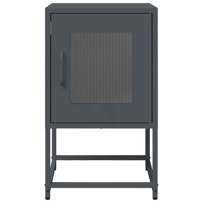 Mesa de cabeceira 36x39x60,5 cm aço laminado a frio antracite