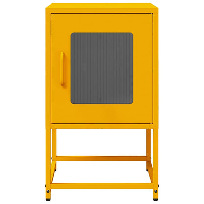 Mesa de cabeceira 36x39x60,5 cm aço laminado a frio mostarda