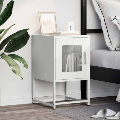 Mesa de cabeceira 36x39x60,5 cm aço laminado a frio branco