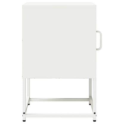 Mesa de cabeceira 36x39x60,5 cm aço laminado a frio branco