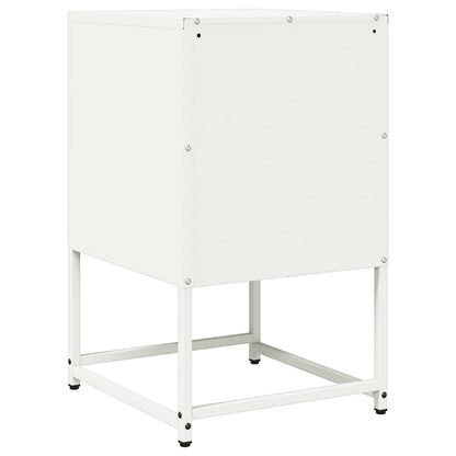 Mesa de cabeceira 36x39x60,5 cm aço laminado a frio branco
