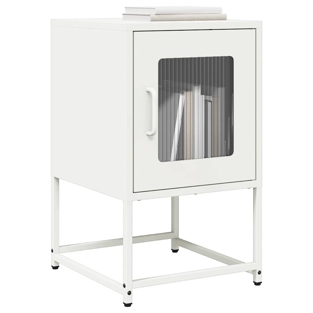 Mesa de cabeceira 36x39x60,5 cm aço laminado a frio branco