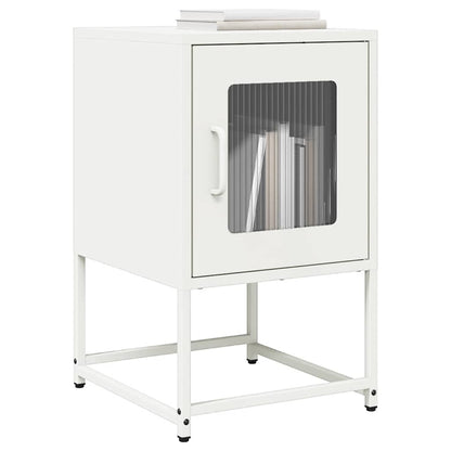 Mesa de cabeceira 36x39x60,5 cm aço laminado a frio branco