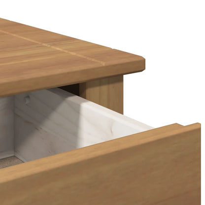 Panama bedside table 46x40x57 cm solid pine wood