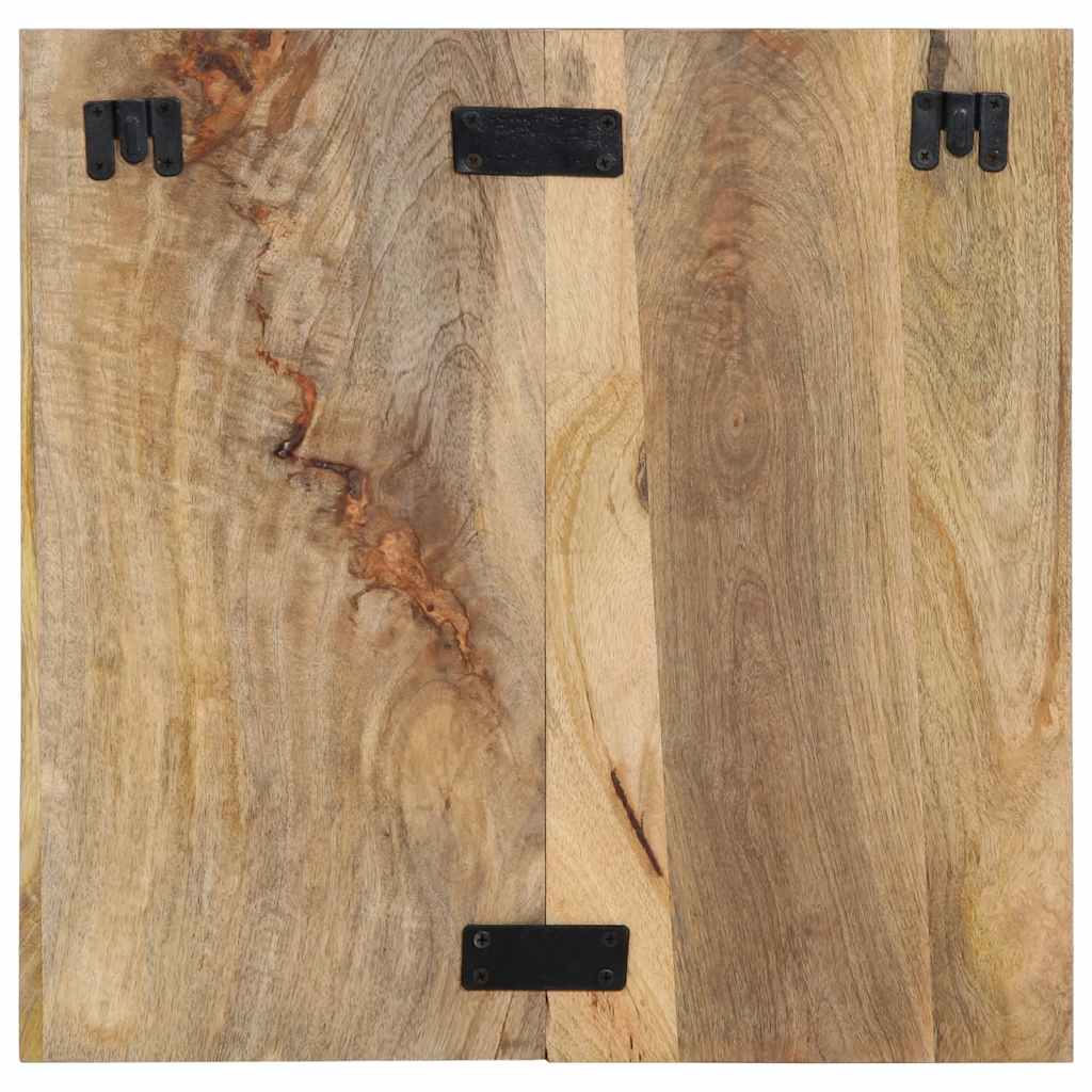 Bedside table 50x27x50 cm solid rough mango wood